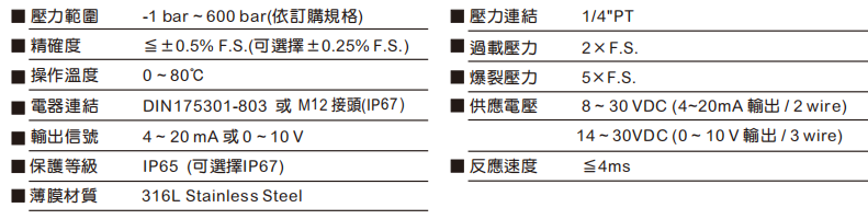 規(guī)格